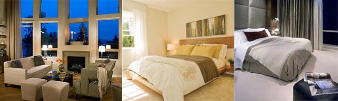 Amazing and spacious bedrooms will great you at the fully furnished 2010 Vancouver rental accommodation