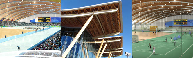 One of the most beautiful 2010 Winter Olympic venues is at the Richmond Olympic Oval that will host speed skating events