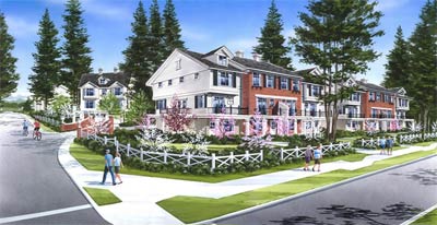 The presales family townhomes at the Nature's Corner Surrey real estate development are now selling.