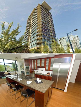 These downtown Vancouver waterfront condominiums at the Lumiere Coal Harbour Condo Residences are now available on the re-sale property market.